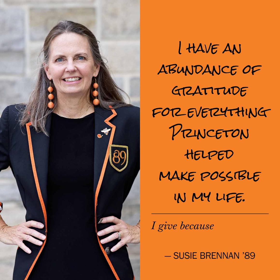 Smiling alumna Susie Brennan