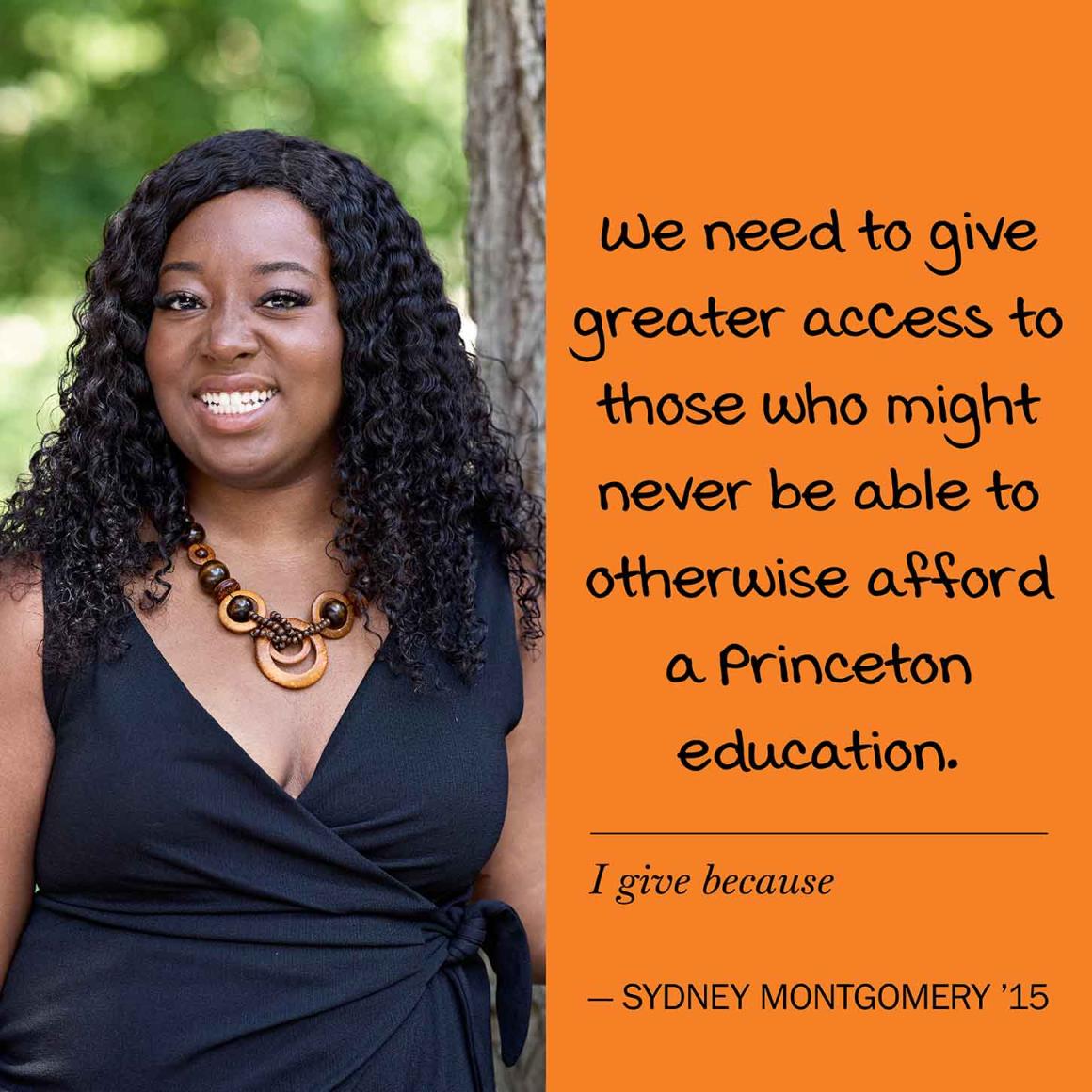Smiling alumna Sydney Montgomery